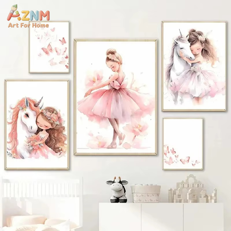 Baby Nursery Pink - ملصق قماشي زخرفي لغرفة الأطفال بتصميم