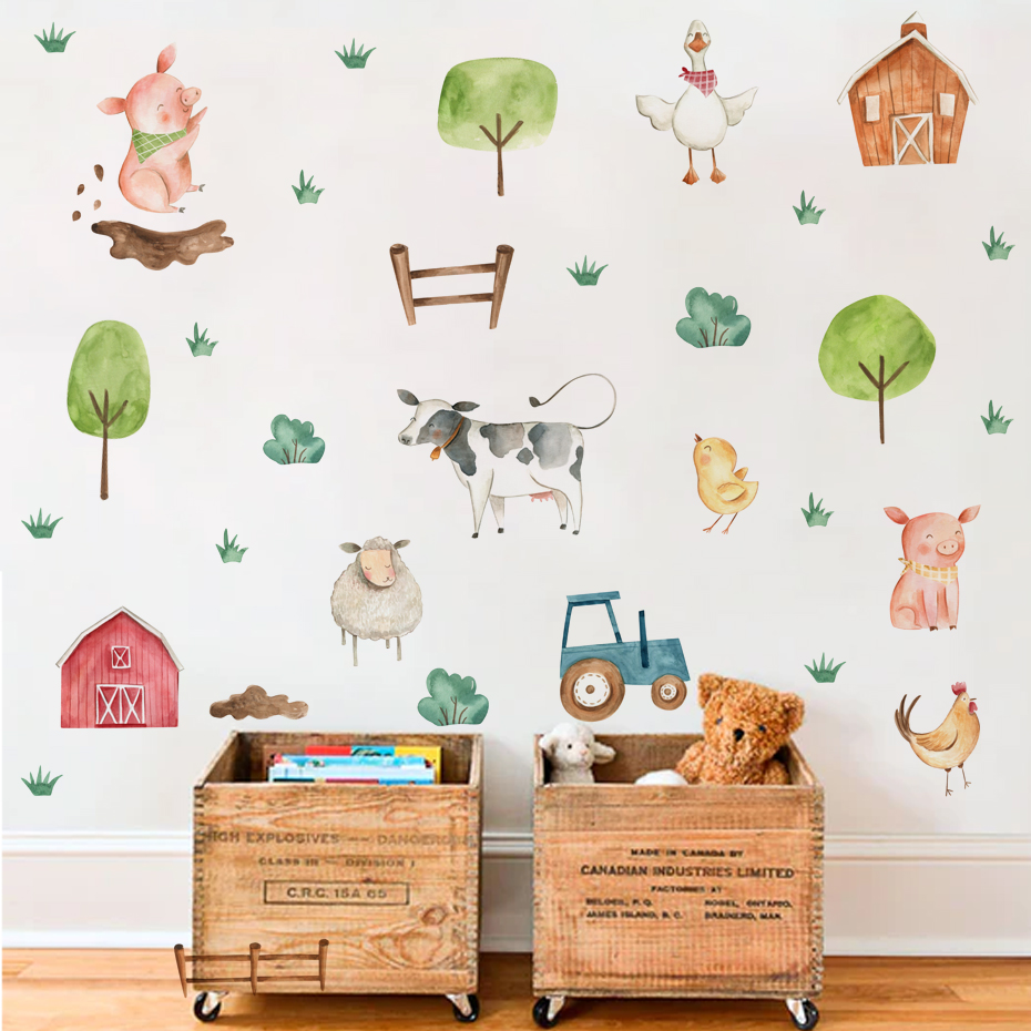 Baby Nursery Furniture - بوهو المائية ملصقات الحائط للأطفال غرفة