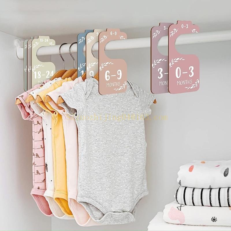 Baby Nursery Wardrobe - مجموعة من 8 فواصل خشبية لخزانة