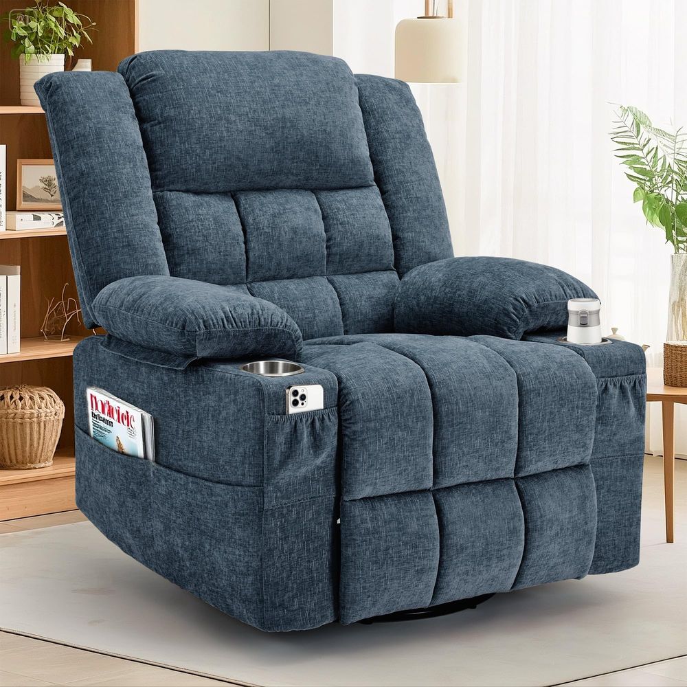 Rocking Chair Nursery - كرسي هزاز دوار 360 درجة للبالغين،