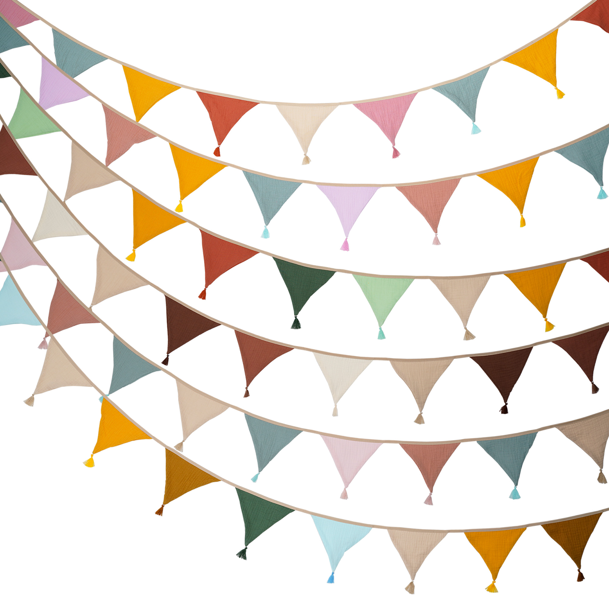 Baby Nursery Bunting - لافتة قماشية للحفلات بطول 2.6 متر/8.5