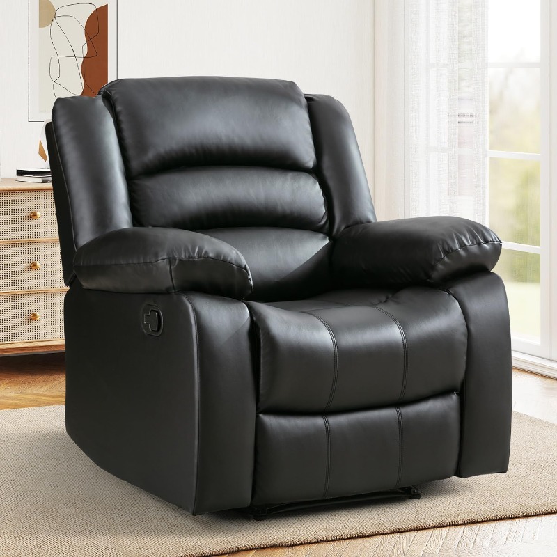 كرسي استرخاء أسود من ANJ مع مس - مراجعة Rocking Chair Nursery وسعره