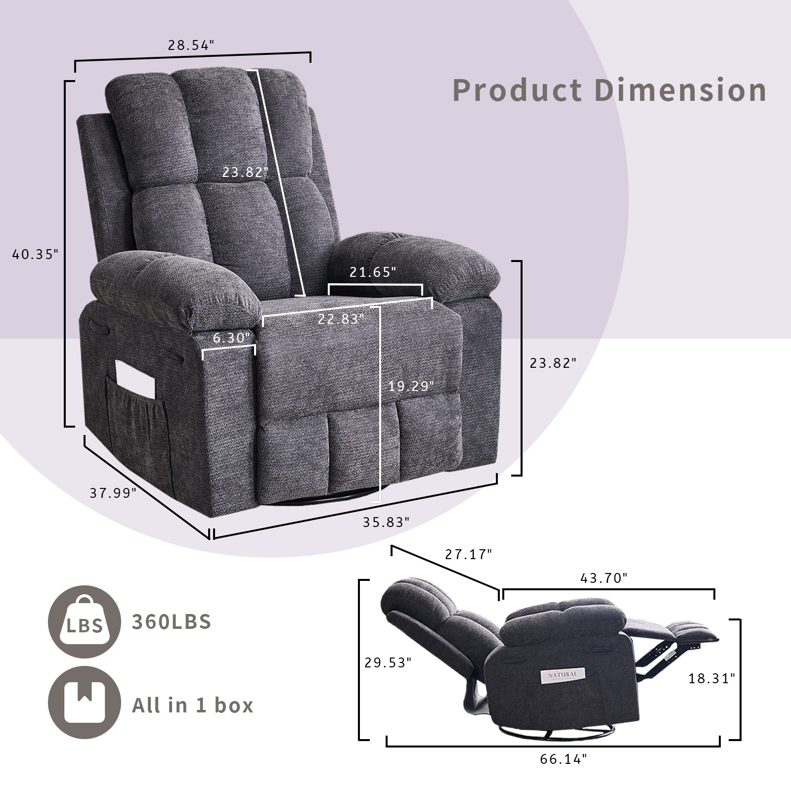 كرسي استرخاء للبالغين، 360 درج - مراجعة Rocking Chair Nursery وسعره