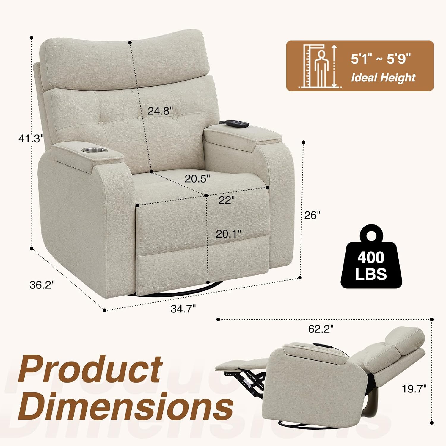 كرسي استرخاء كهربائي دوار مع خ - مراجعة Rocking Chair Nursery وسعره