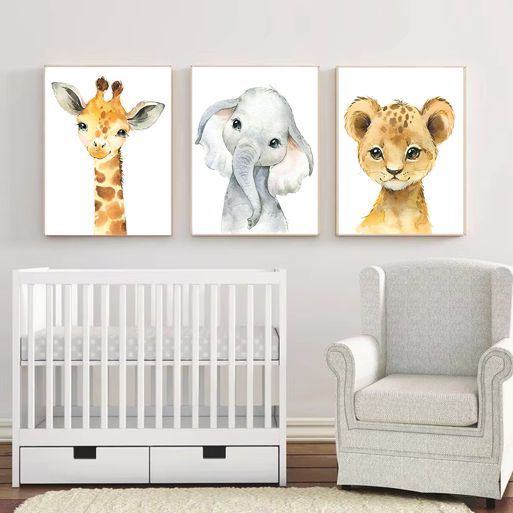 مجموعة ديكور حضانة سفاري مكونة - مراجعة Baby Nursery Jungle Animals وسعره