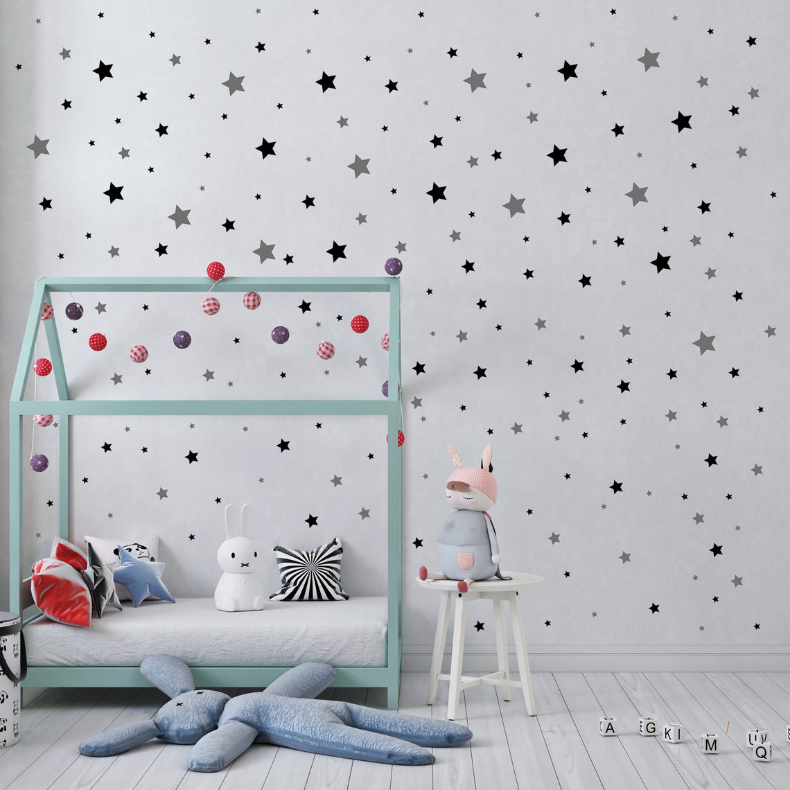 الكرتون 65 قطعة ستار الجدار مل - مراجعة Baby Nursery Furniture وسعره