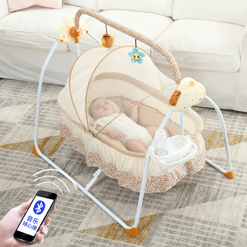 سرير مهد للطفل كهربائي ذكي ، ك - مراجعة Baby Nursery Furniture وسعره