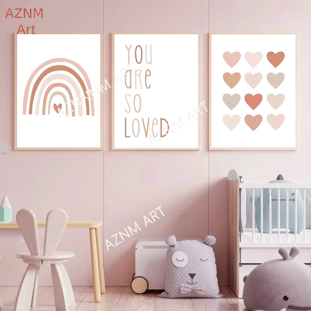 1/3 قطعة ، الكرتون القلب قوس ق - مراجعة Baby Nursery Pink وسعره