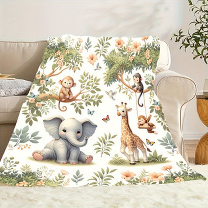 بطانية أطفال من فيكاما بتصميم  - مراجعة Baby Nursery Jungle Animals وسعره
