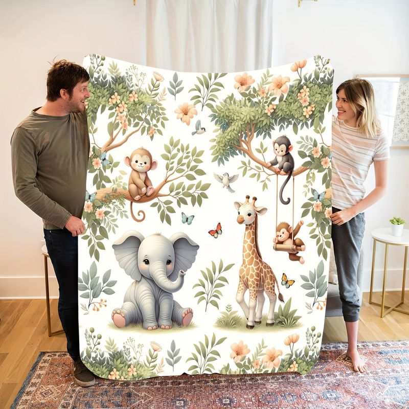 بطانية أطفال من فيكاما بتصميم  - مراجعة Baby Nursery Jungle Animals وسعره