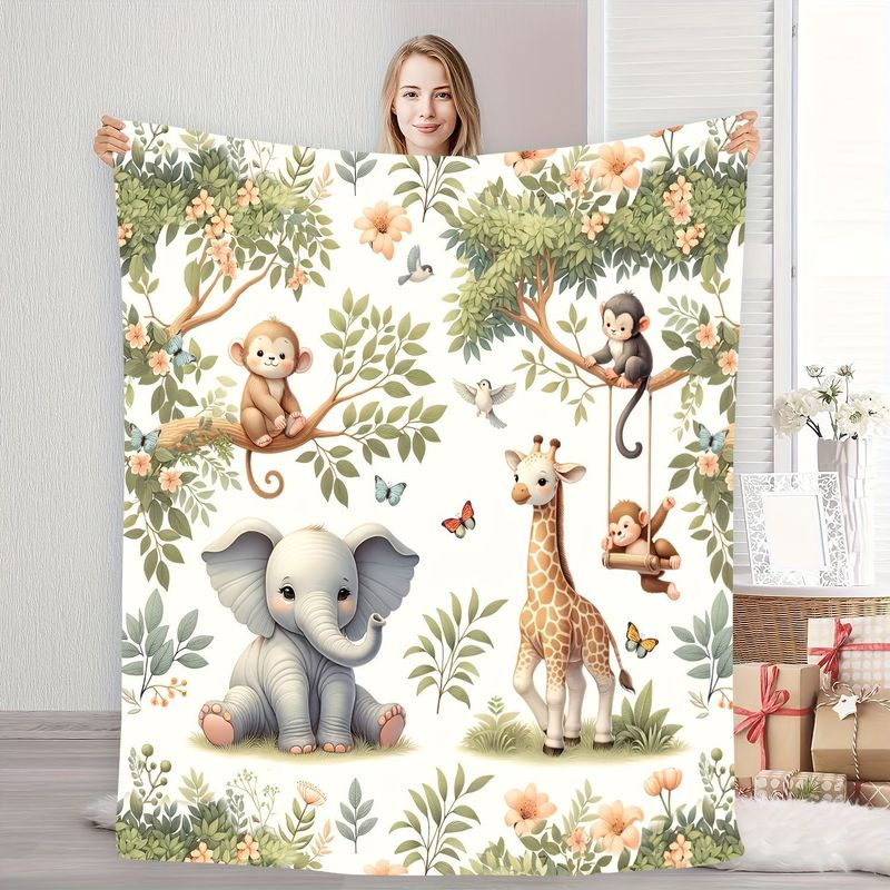 بطانية أطفال من فيكاما بتصميم  - مراجعة Baby Nursery Jungle Animals وسعره