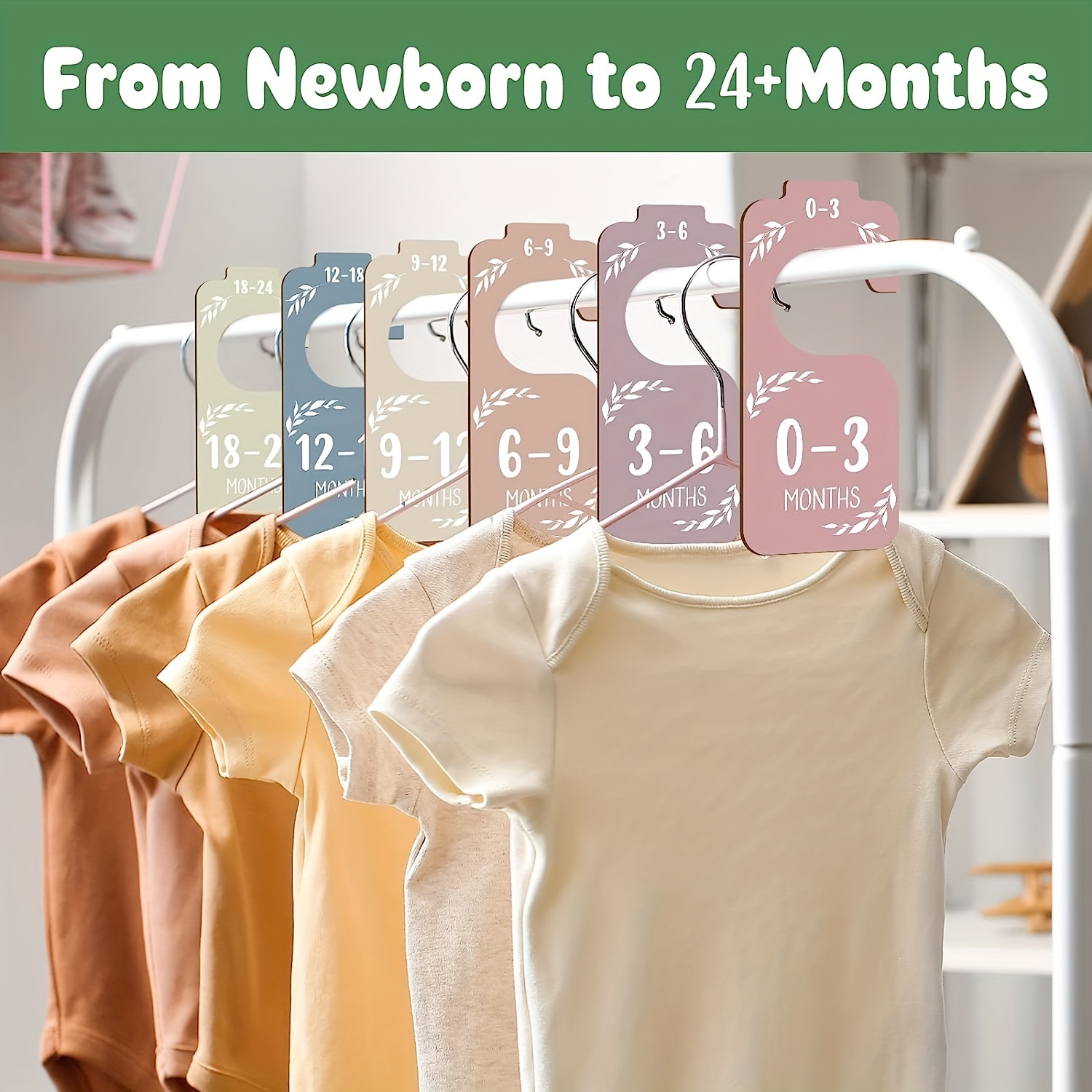 8 قطع فواصل خزانة أطفال خشبية  - مراجعة Baby Nursery Wardrobe وسعره
