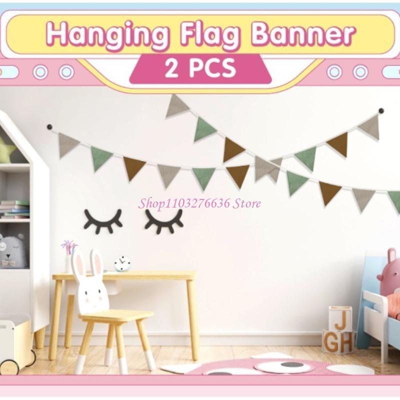 لافتات رايات الحضانة الملونة ا - مراجعة Baby Nursery Bunting وسعره