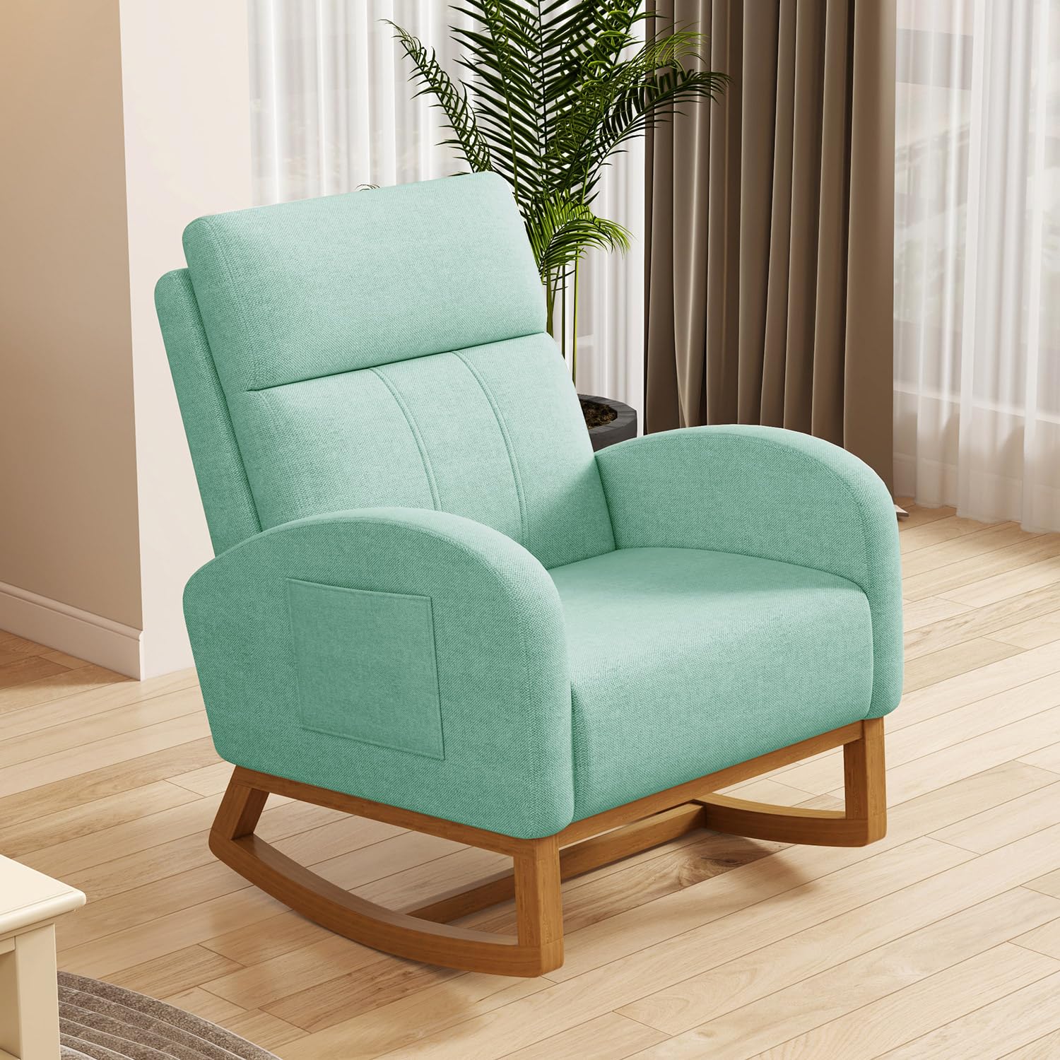 # كرسي هزاز مريح بظهر عالي مبط - مراجعة Rocking Chair Nursery وسعره