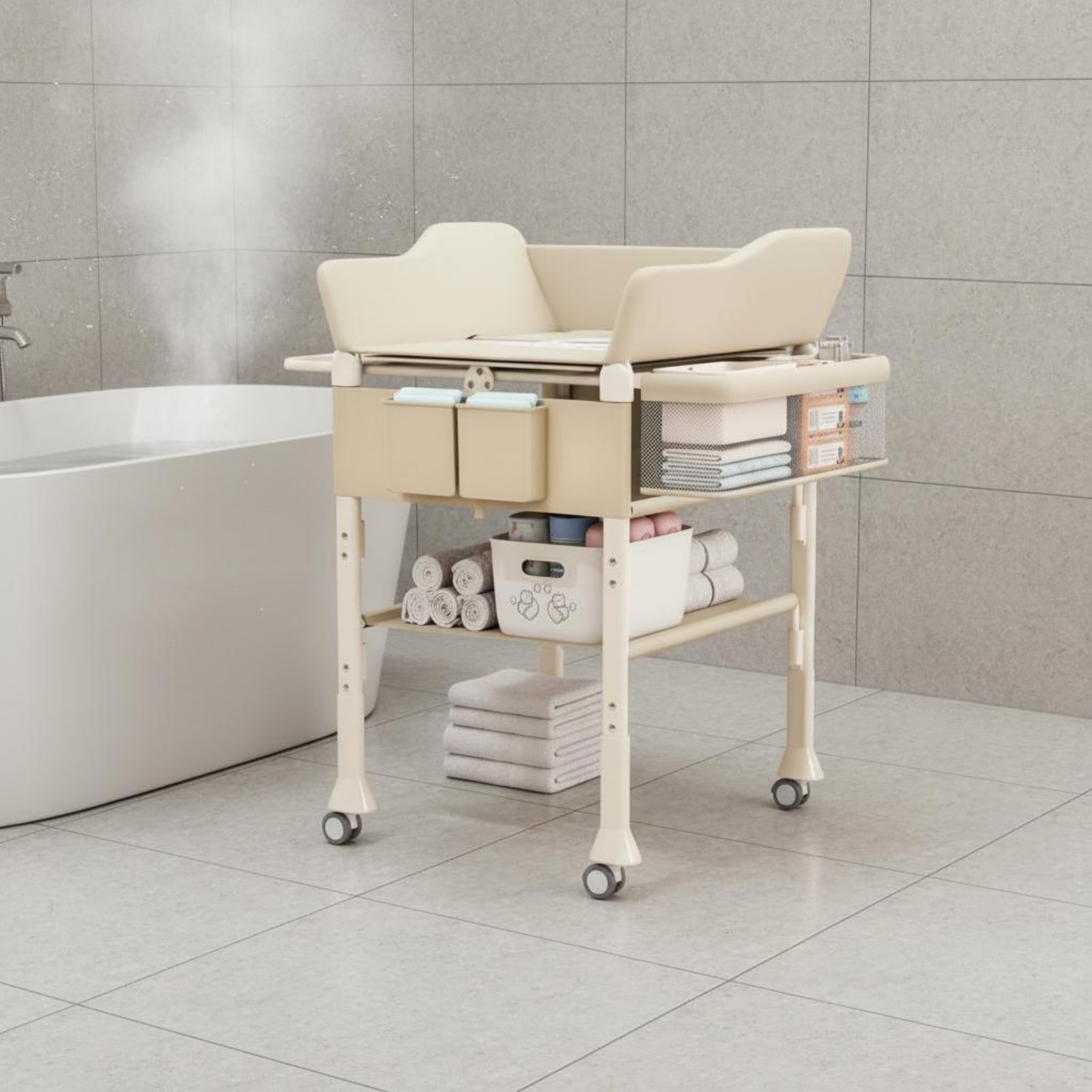 طاولة استحمام وتغيير حفاضات لل - مراجعة Baby Nursery Furniture وسعره