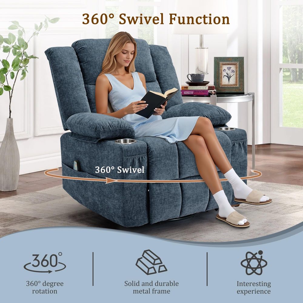 كرسي هزاز دوار 360 درجة للبالغ - مراجعة Rocking Chair Nursery وسعره