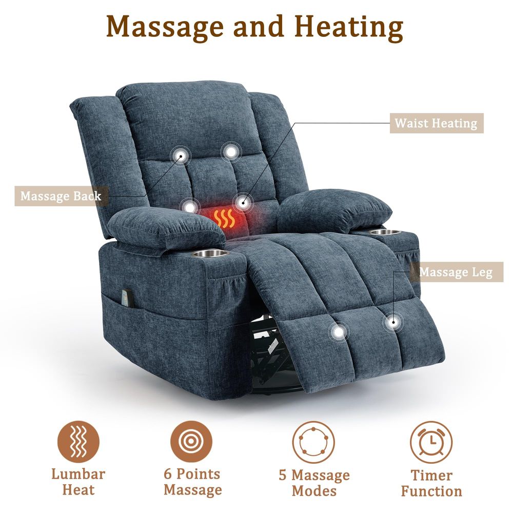كرسي هزاز دوار 360 درجة للبالغ - مراجعة Rocking Chair Nursery وسعره