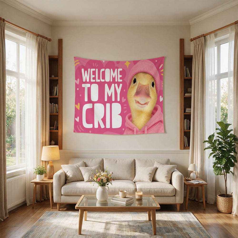 لوحة جدارية لطيفة على شكل بطة  - مراجعة Baby Nursery Pink وسعره