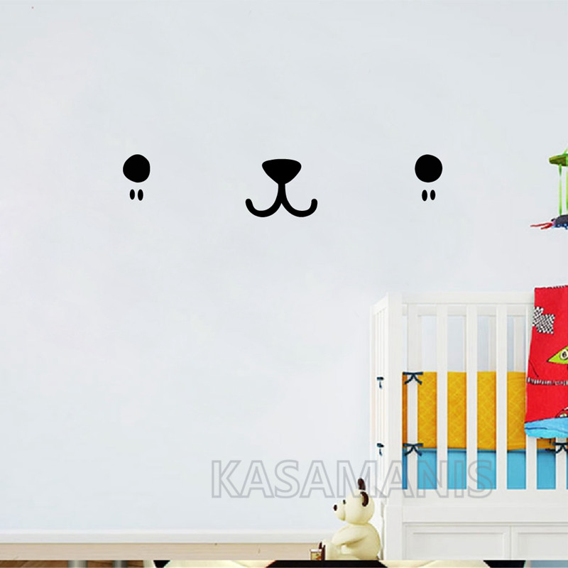 لطيف Kawaii الوجه جدار الفن مل - مراجعة Baby Nursery Furniture وسعره