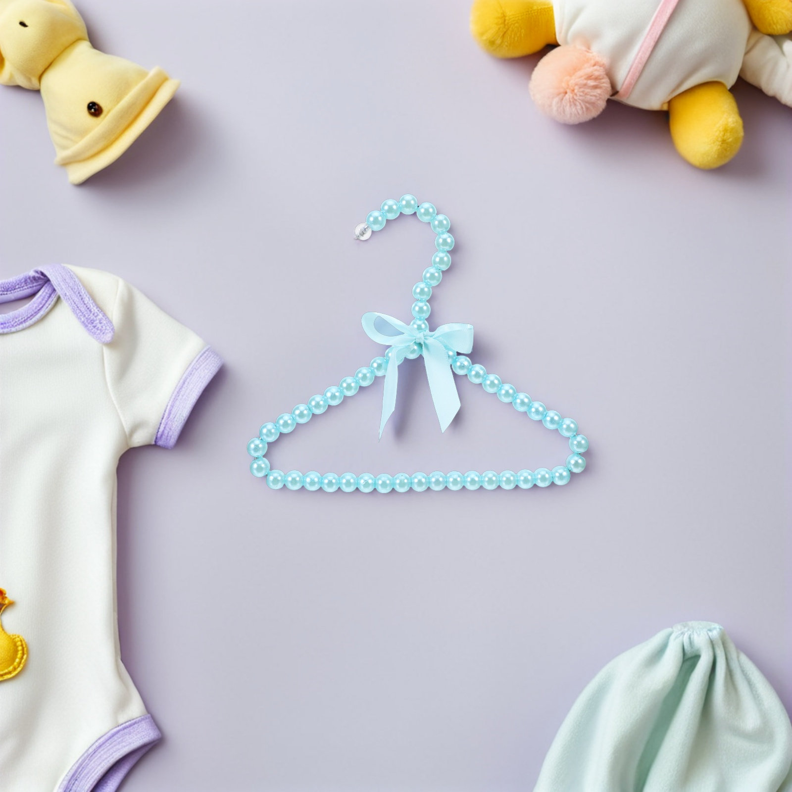 5 قطع من علاقات الملابس المزين - مراجعة Baby Nursery Wardrobe وسعره