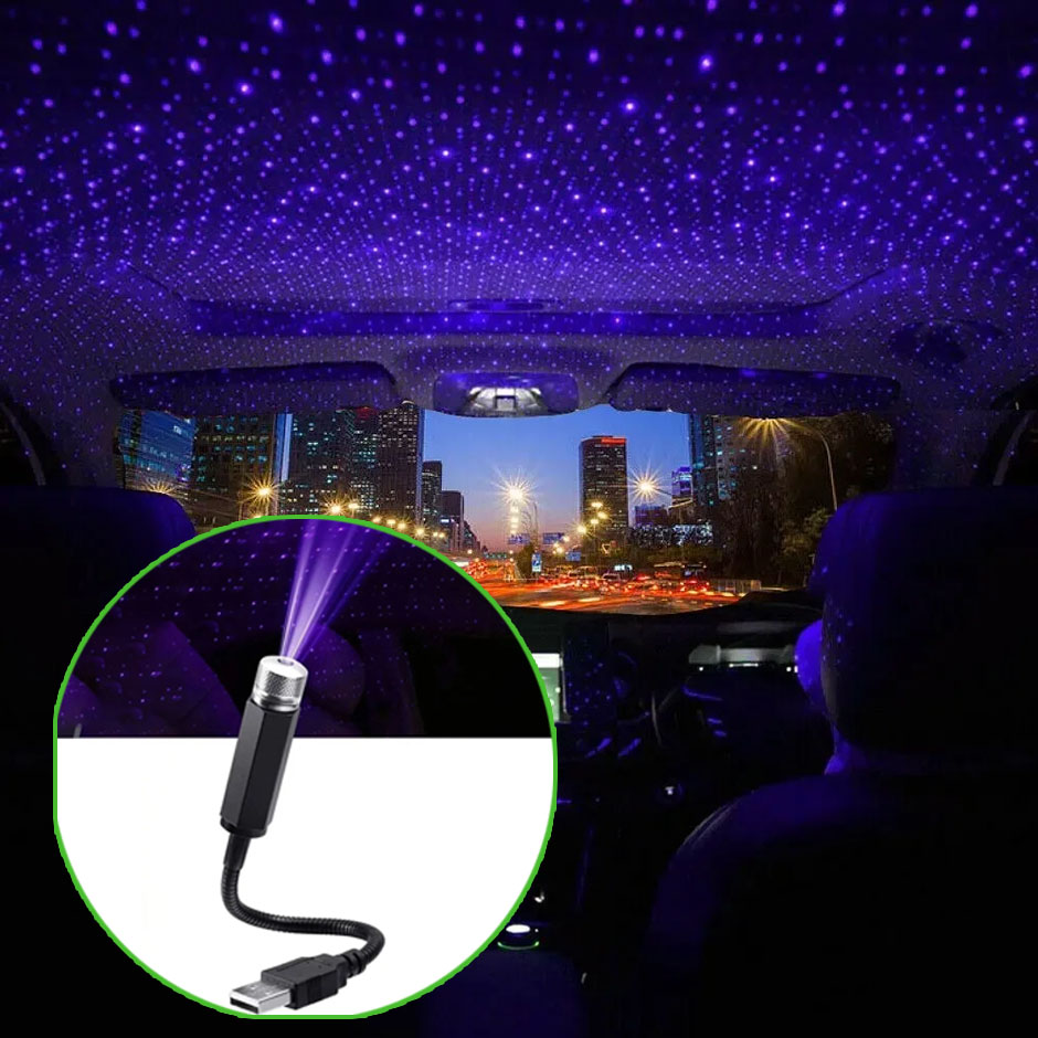 مصباح LED صغير للسيارة يعمل بـ - مراجعة Night Light Projector Stars وسعره