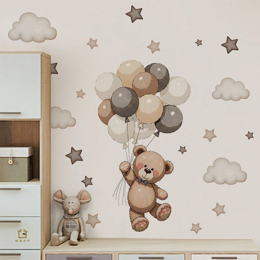 ملصقات حائط على شكل دمية دب را - مراجعة Wall Decal Nursery وسعره
