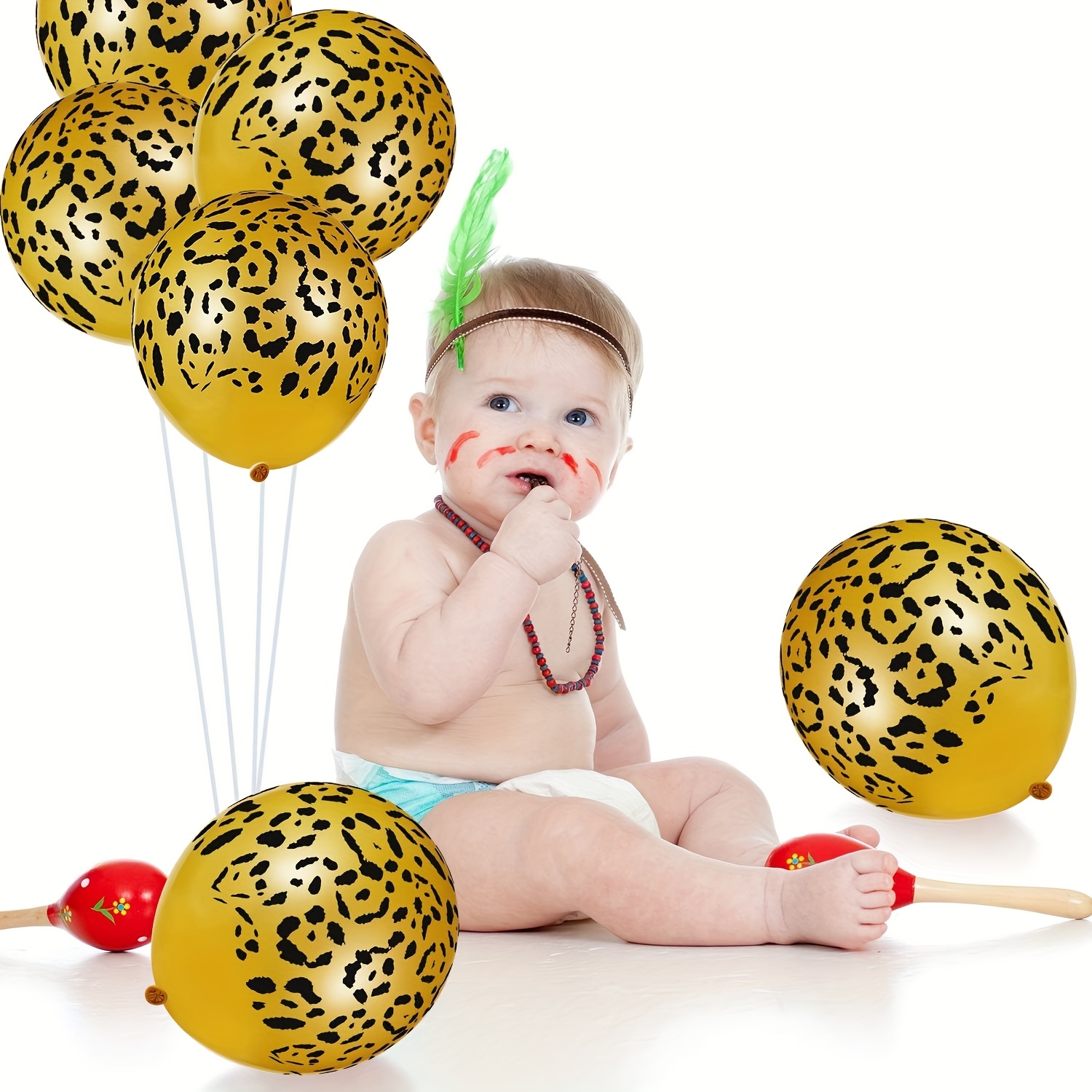 بالونات بنقشة الفهد، بالونات ح - مراجعة Baby Nursery Jungle Theme وسعره