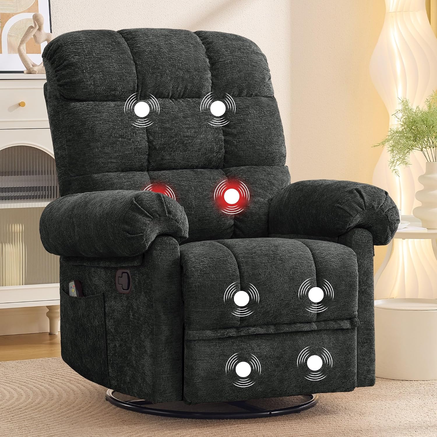 360 °   كرسي هزاز دوار قابل لل - مراجعة Rocking Chair Nursery وسعره
