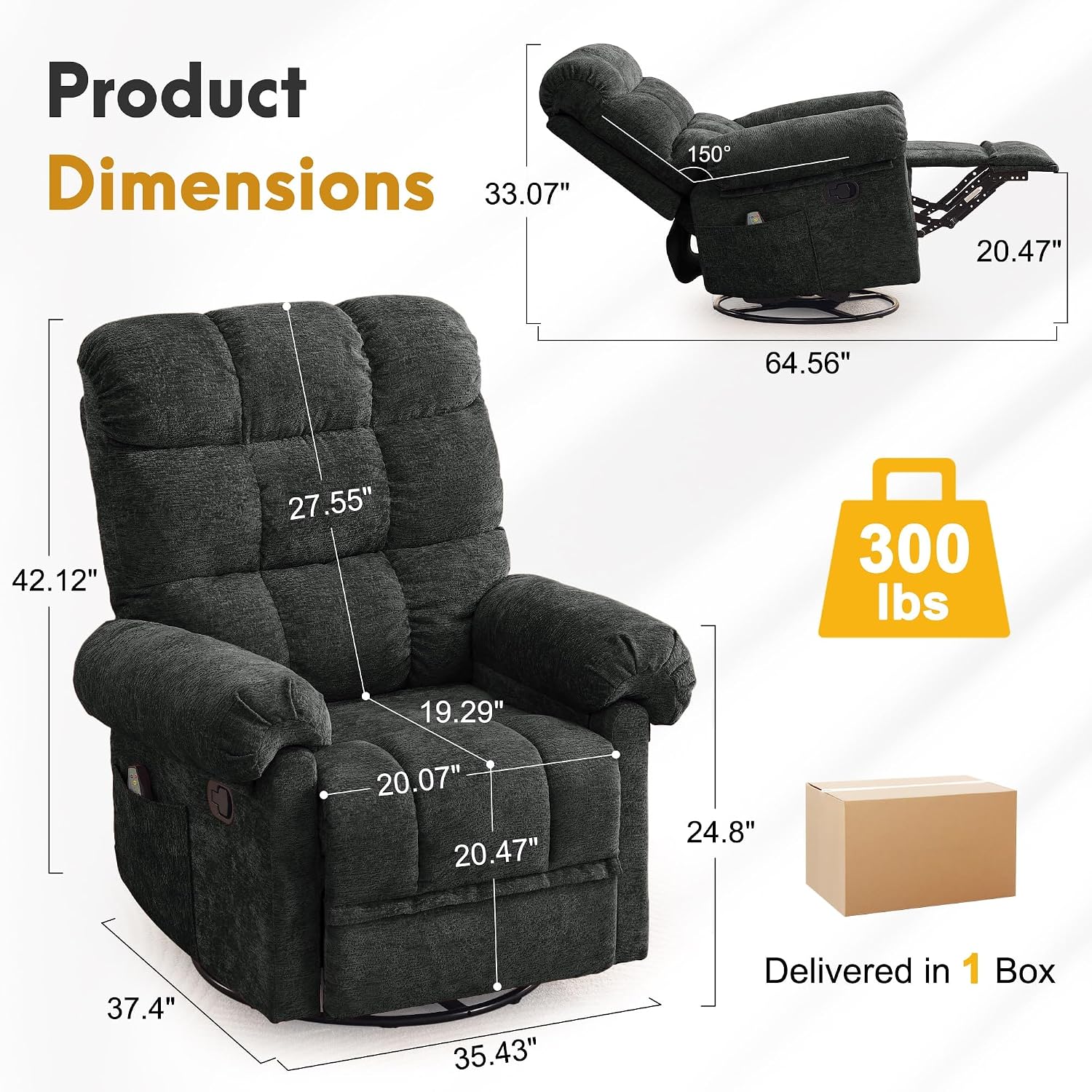 360 °   كرسي هزاز دوار قابل لل - مراجعة Rocking Chair Nursery وسعره