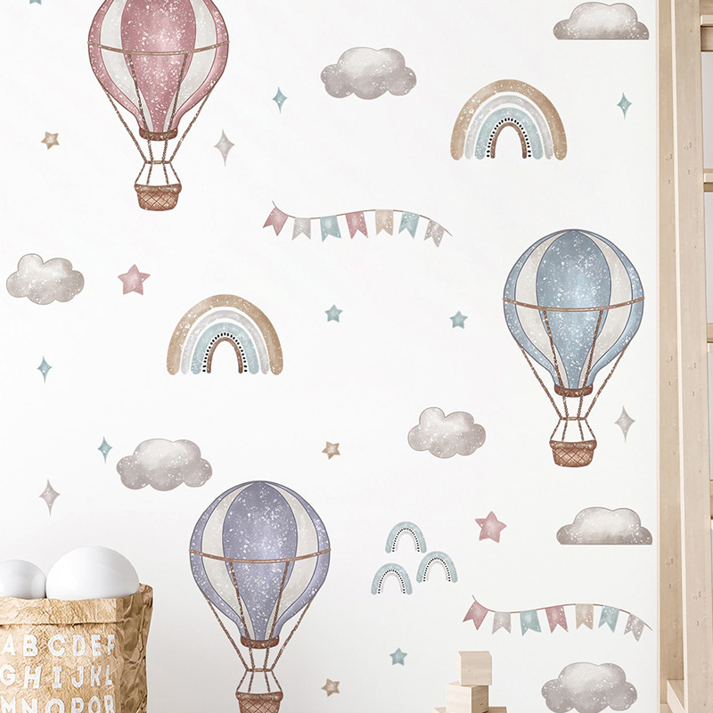 ملصق حائط بوهو على شكل منطاد ه - مراجعة Baby Nursery Bunting وسعره