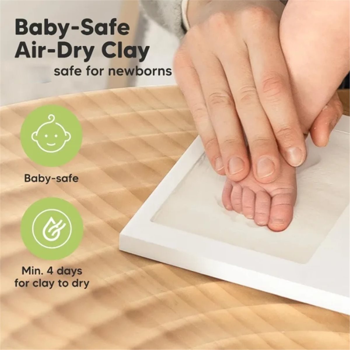 طقم Y69A لحفظ بصمات اليد والقد - مراجعة Baby Nursery Keepsake وسعره
