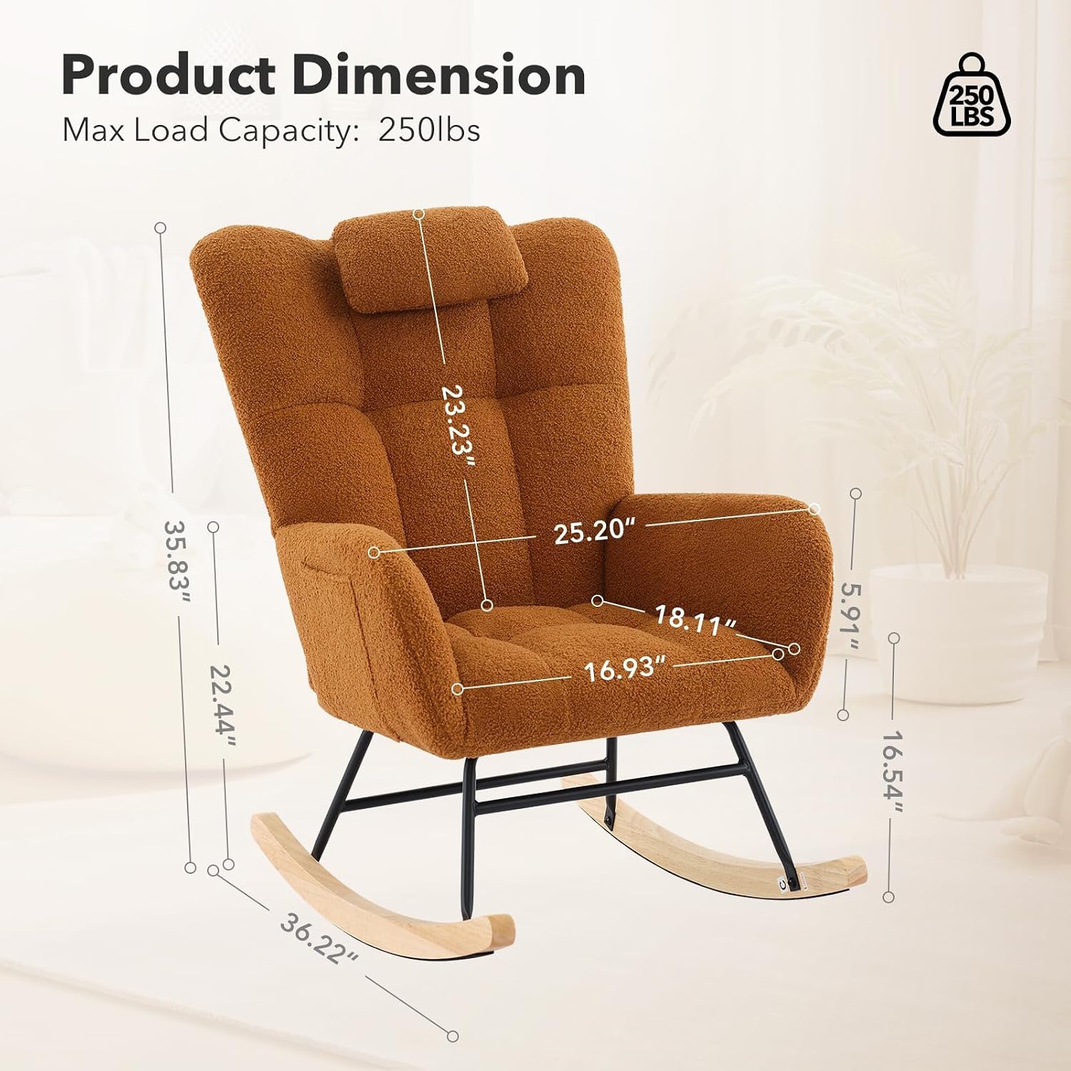 كرسي هزاز تيدي للرضع والكبار،  - مراجعة Rocking Chair Nursery وسعره